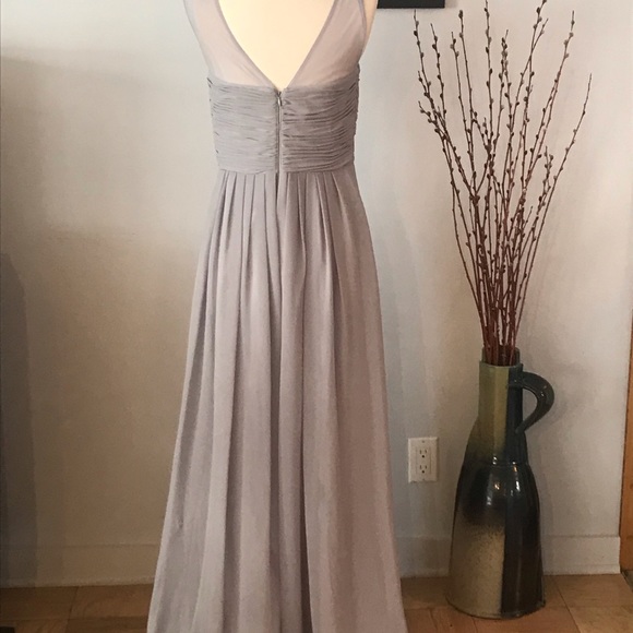 NWT✨ Gown embellished w/rhinestones gray Size  8 - Picture 4 of 8